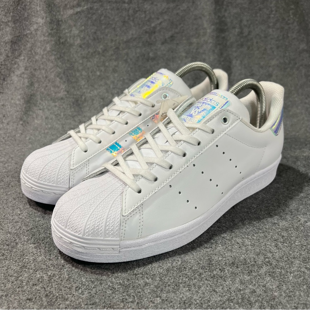 Adidas Stan Smith VS Superstar White/Iridescent Men’s Size 7 Women’s Size 8.5